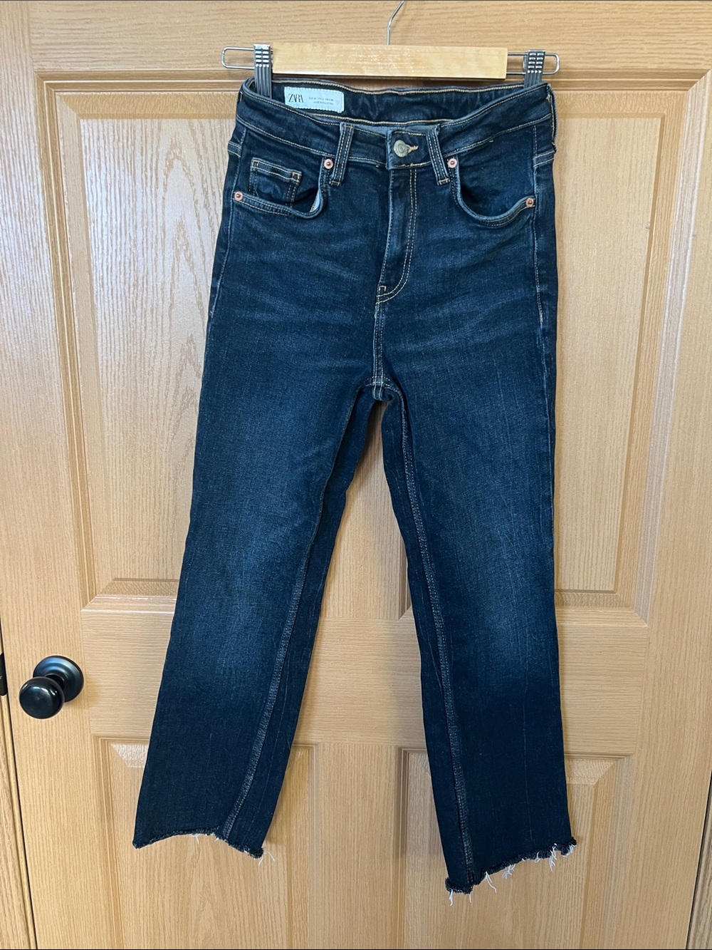 Zara Men’s Dark Blue Straight Jeans